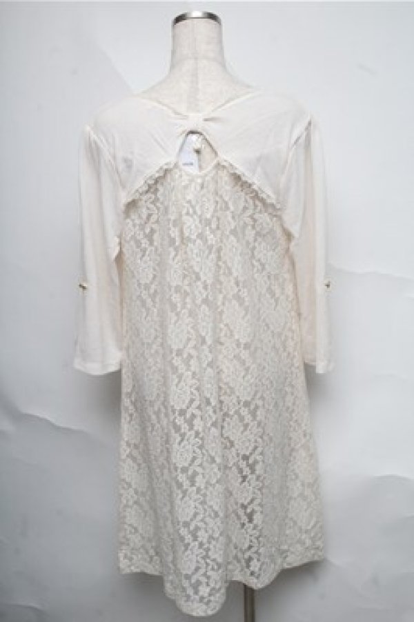 画像2: axes femme / バックレースロングカーディガン  キナリ S-25-07-03-1016-AX-TO-HR-ZS (2)