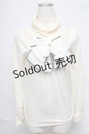 画像: axes femme / リボンプルオーバー  オフ S-25-07-03-1018-AX-TO-HR-ZS
