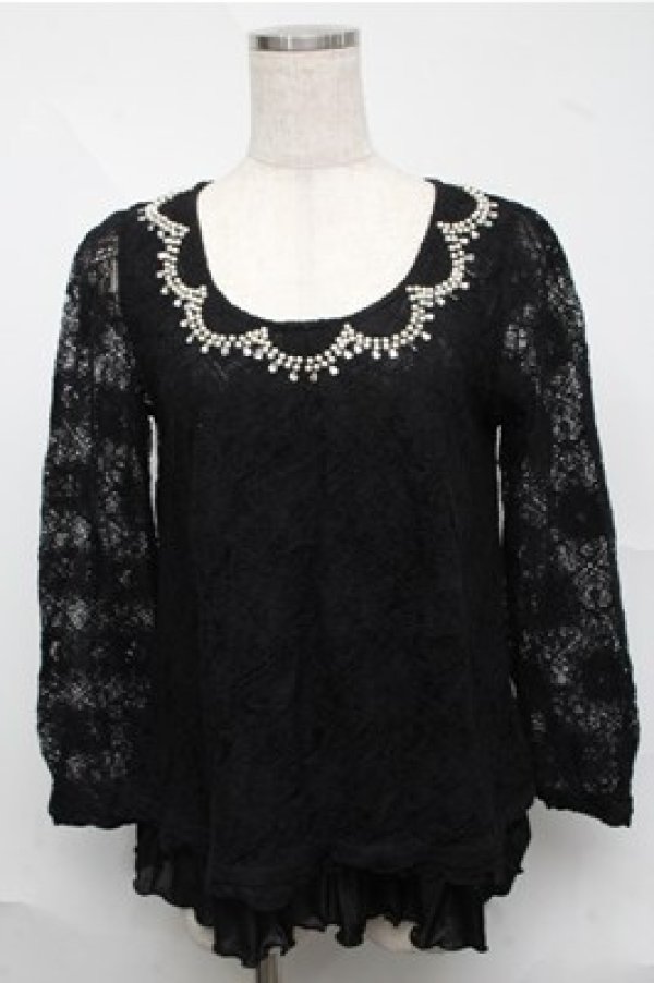 画像1: axes femme / トップス  黒 S-25-07-03-1035-AX-TO-AS-ZS (1)