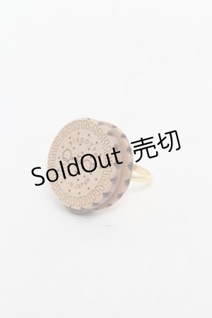 画像: Q-pot. / ラウンドビスケットリング  ブラウン S-25-07-03-004-QP-AC-AS-ZS