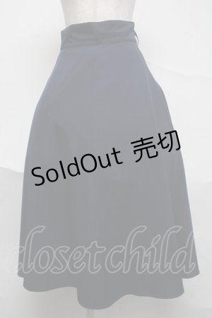 画像: an another angelus / レリーフ金具ベルト付きフレアースカート【ベルト欠品】  紺 S-25-07-04-048-CA-SK-AS-ZS