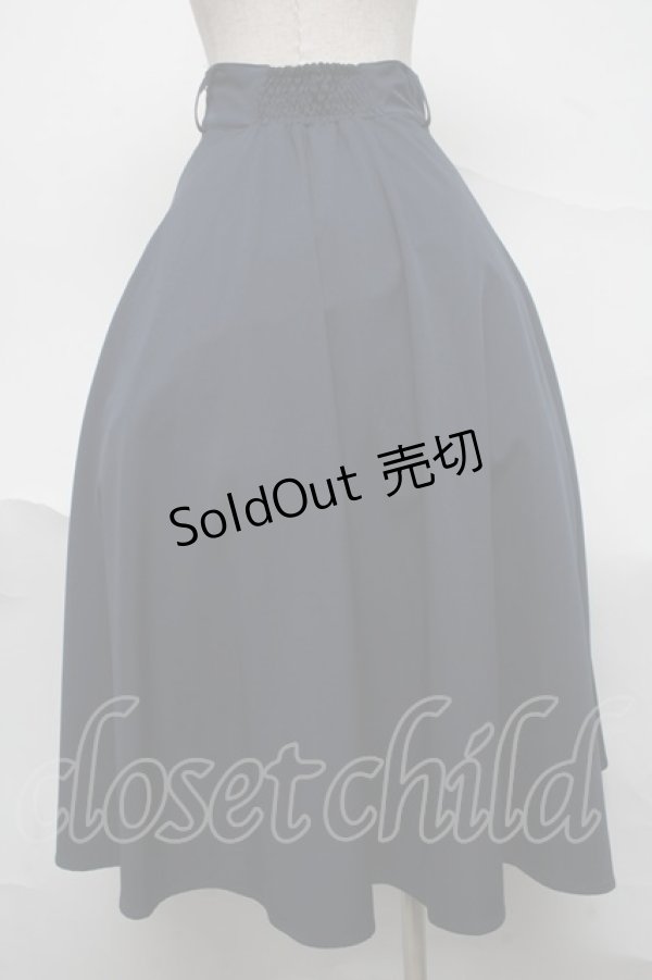 画像2: an another angelus / レリーフ金具ベルト付きフレアースカート【ベルト欠品】  紺 S-25-07-04-048-CA-SK-AS-ZS (2)