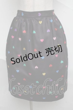 画像: MILK / ハートキャンディスカート  黒 S-25-07-04-049-ML-SK-AS-ZS
