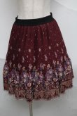 画像1: axes femme / スカート  ワイン S-25-07-04-052-AX-SK-HR-ZI (1)