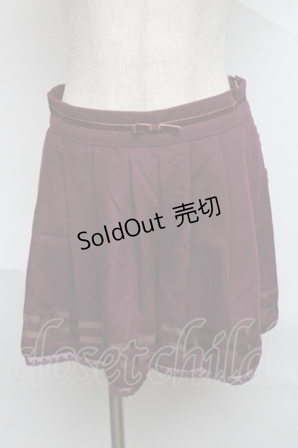 画像1: axes femme / キュロット  ワイン S-25-07-04-060-AX-PA-HR-ZI (1)