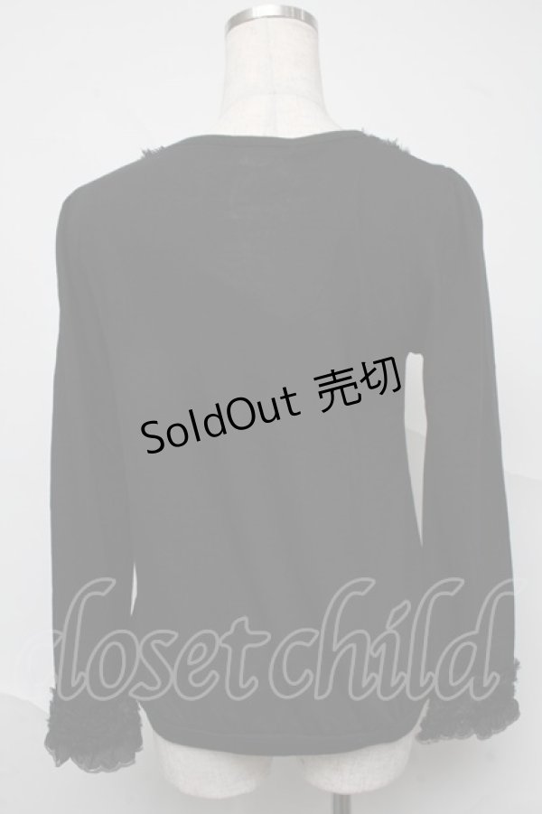 画像2: axes femme / リボンプルオーバー  黒 S-25-07-04-008-AX-TO-HR-ZS (2)