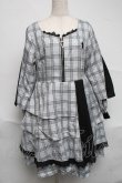 画像1: NieR Clothing / チェックワンピース  サックス S-25-07-05-045-PU-OP-AS-ZS (1)