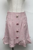 画像1: LIZ LISA / ギンガムミニスカート  ピンク S-25-07-05-059-LO-SK-SZ-ZT483 (1)