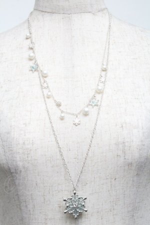 画像: axes femme / 雪の結晶ネックレス  シルバー S-25-07-05-012-AX-AC-AS-ZS