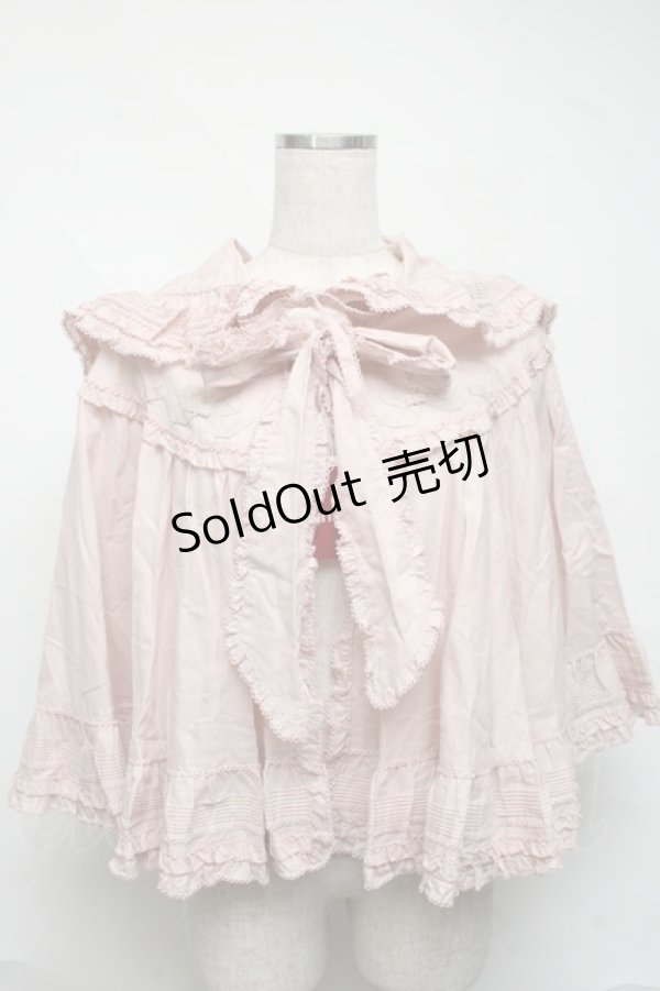 画像1: PINK HOUSE / フリル使いローンケープ   S-25-07-05-021-LO-BL-AS-ZS (1)