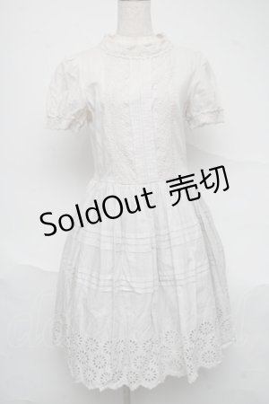 画像: Jane Marple / フラワーレースワンピース  オフ S-25-07-05-032-JM-TO-HR-ZS