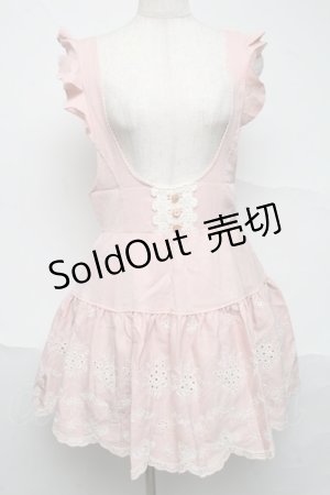 画像: LIZ LISA / 刺繍スカラップワンピース  ピンク S-25-07-05-041-LO-OP-AS-ZS