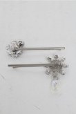 画像2: axes femme / 雪の結晶ヘアピン  シルバー S-25-07-06-001-AX-AC-AS-ZS (2)