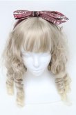 画像2: ALICE and the PIRATES / マダムブランシェの不思議な百貨店柄リボンヘアバンド  ピンク S-25-07-06-014-PA-AC-HR-ZS (2)