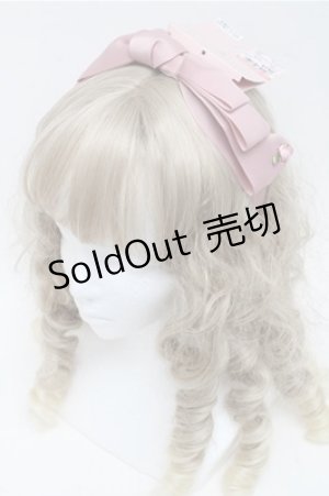 画像: m petit by misako / NINA'sコラボ AM*NIリボンカチューシャ  ピンク S-25-07-06-019-LO-AC-AS-ZS