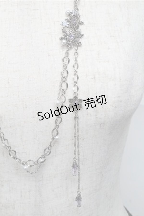 画像1: axes femme / 雪の結晶ネックレス  シルバー S-25-07-06-022-AX-AC-AS-ZS (1)