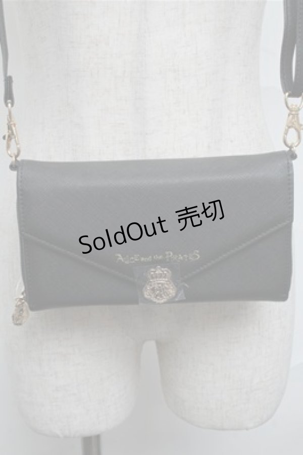 画像1: ALICE and the PIRATES / A/PウォレットBAG  黒 S-25-07-06-035-PA-BG-AS-ZS (1)