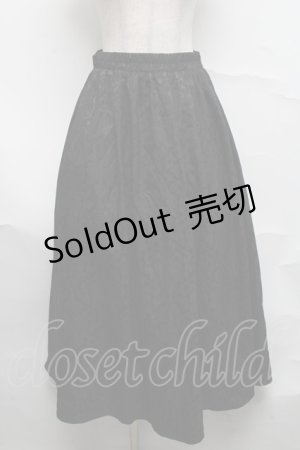 画像: axes femme / ジャガードスカート  黒 S-25-07-07-051-AX-SK-AS-ZS