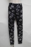 画像1: NieR Clothing / レギンス  黒ｘ白 S-25-07-07-054-PU-PA-AS-ZY (1)