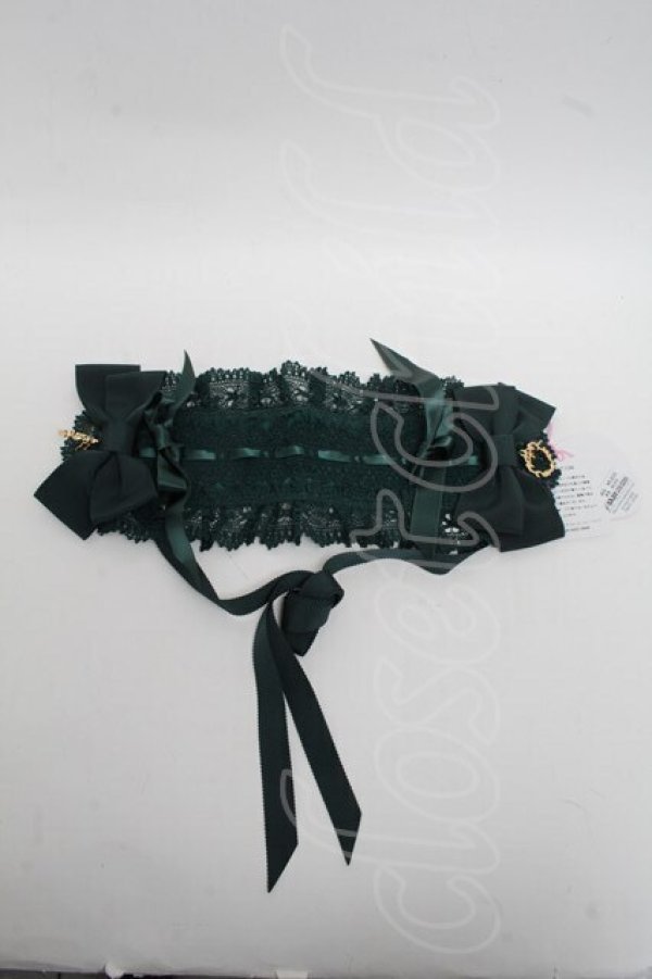 画像1: BABY,THE STARS SHINE BRIGHT / 別珍プリンセスドロップヘッドドレス  グリーン S-25-07-07-010-BA-AC-AS-ZS (1)