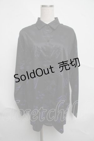 画像: NieR Clothing / 転写シャツ  黒 S-25-07-07-022-PU-BL-AS-ZS