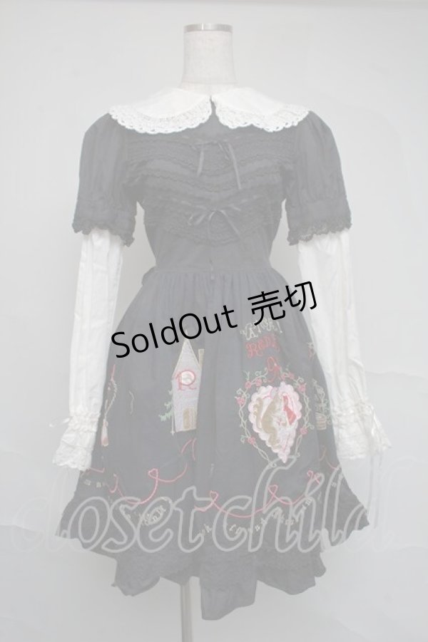 L3 ベイビーザスターズシャインブライト　赤ずきんアップリケワンピース　ケープ BABY,THE STARS SHINE BRIGHT / 赤ずきんアップリケケープ付ワンピース