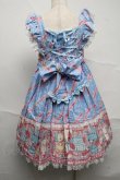 画像2: Angelic Pretty / MELODY TOYSハイウエストジャンパースカート  サックス S-25-07-10-044-AP-OP-AS-ZS (2)