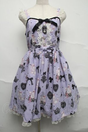 画像: Angelic Pretty / Mademoiselle de Paris Specialジャンパースカート  ラベンダー S-25-07-10-045-AP-OP-AS-ZS