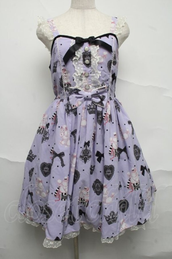 画像1: Angelic Pretty / Mademoiselle de Paris Specialジャンパースカート  ラベンダー S-25-07-10-045-AP-OP-AS-ZS (1)