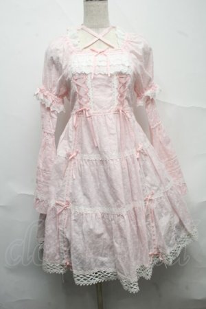 画像: BABY,THE STARS SHINE BRIGHT / はわせドールワンピース&ヘッドドレスセット  ピンク S-25-07-10-047-BA-OP-HR-ZS