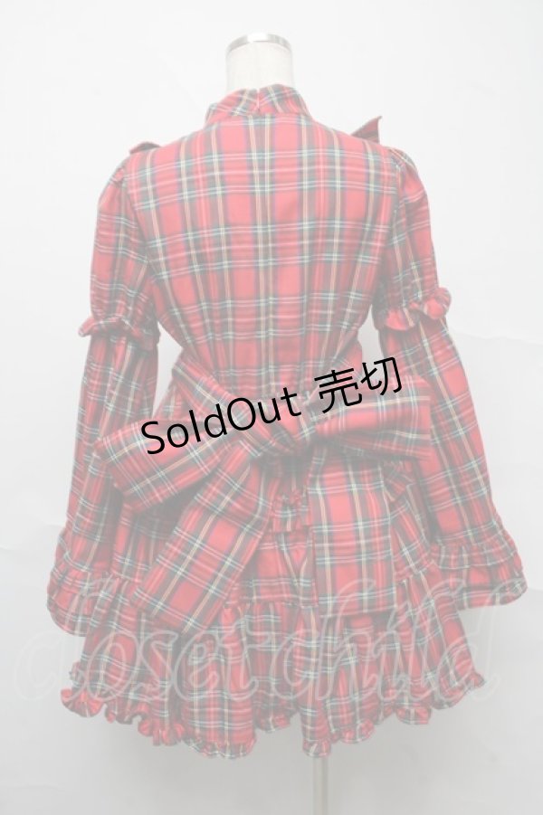 画像2: Jamieエーエヌケー / タータンチェックワンピース  赤 S-25-07-10-053-PU-OP-HR-ZS (2)