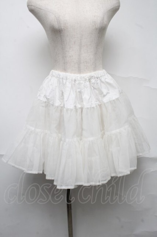 画像1: BABY,THE STARS SHINE BRIGHT / チュールレースのチュールパニエ  白 S-25-07-10-058-BA-SK-HR-ZS (1)