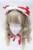 画像1: Angelic Pretty / Charming Cherryヘッドドレス  白ｘ赤 S-25-07-10-015-AP-AC-AS-ZS (1)