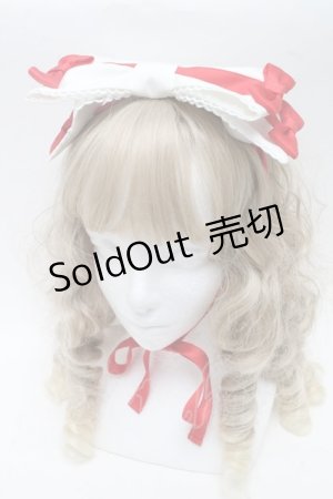 画像: Angelic Pretty / Charming Cherryヘッドドレス  白ｘ赤 S-25-07-10-015-AP-AC-AS-ZS