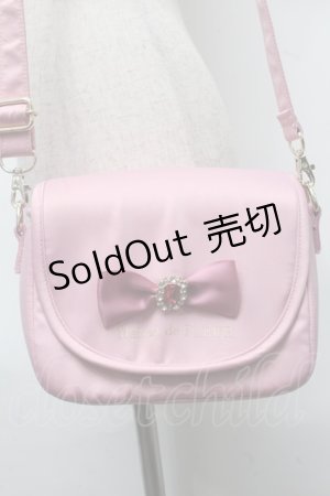 画像: Maison de FLEUR / リボンビジューサテンカメラバッグ  ピンク S-25-07-10-018-LO-BG-AS-ZS