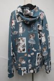 画像2: Royal Princess Alice / Cat in Wonderlandねこ助コラボパーカー  グリーン S-25-07-10-030-LO-TO-AS-ZS (2)
