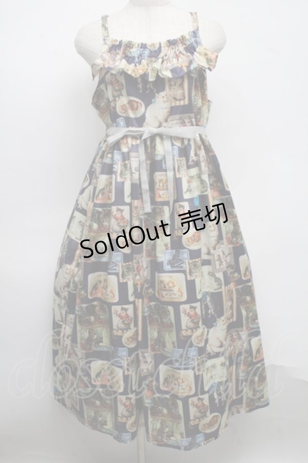 画像1: Perla nell' ostrica / ヴィンテージキャットキャミワンピース   S-25-07-13-057-EL-OP-SZ-ZT473 (1)