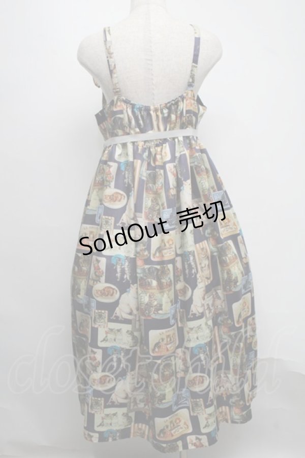 画像2: Perla nell' ostrica / ヴィンテージキャットキャミワンピース   S-25-07-13-057-EL-OP-SZ-ZT473 (2)