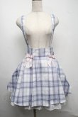 画像1: Amavel / Dreaming Ribbonサイドプリーツチェックスカート  ブルーｘピンク S-25-07-13-067-CA-SK-HR-ZS (1)