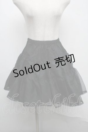画像: Innocent World / シャンブレーショートパニエ  黒 S-25-07-13-072-IW-SK-HR-ZS