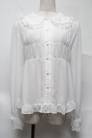 画像: BABY,THE STARS SHINE BRIGHT / シフォンベビードールブラウス（2023 2nd）  白 S-25-07-13-002-BA-BL-AS-ZS