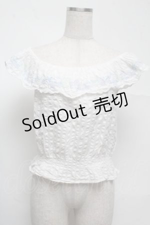 画像: Secret Honey / オフショルトップス  白 S-25-07-13-019-CA-TO-AS-ZS