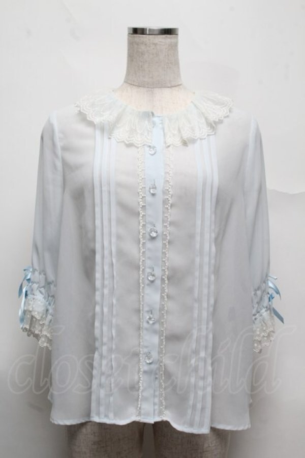 画像1: Angelic Pretty / Sanctuaryブラウス  サックス S-25-07-13-031-AP-BL-AS-ZS (1)