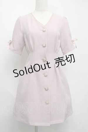 画像: Rojita / ビジューボタンワンピース  ピンク S-25-07-13-046-LO-OP-AS-ZT252