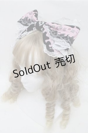 画像: BABY,THE STARS SHINE BRIGHT / Soiree Au Chat Noir柄カチューシャ  黒 S-25-07-14-005-BA-JA-HR-ZS