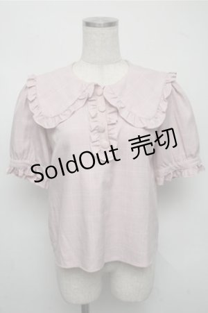 画像: Deary / チェックブラウス  ピンク S-25-07-14-038-LO-BL-AS-ZS