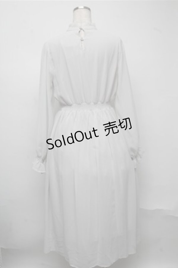 画像2: Fi.n.t / ポピーブーケ刺繍シアーワンピース【洗える】  ライトグレー S-25-07-14-045-CA-OP-HR-ZT472 (2)