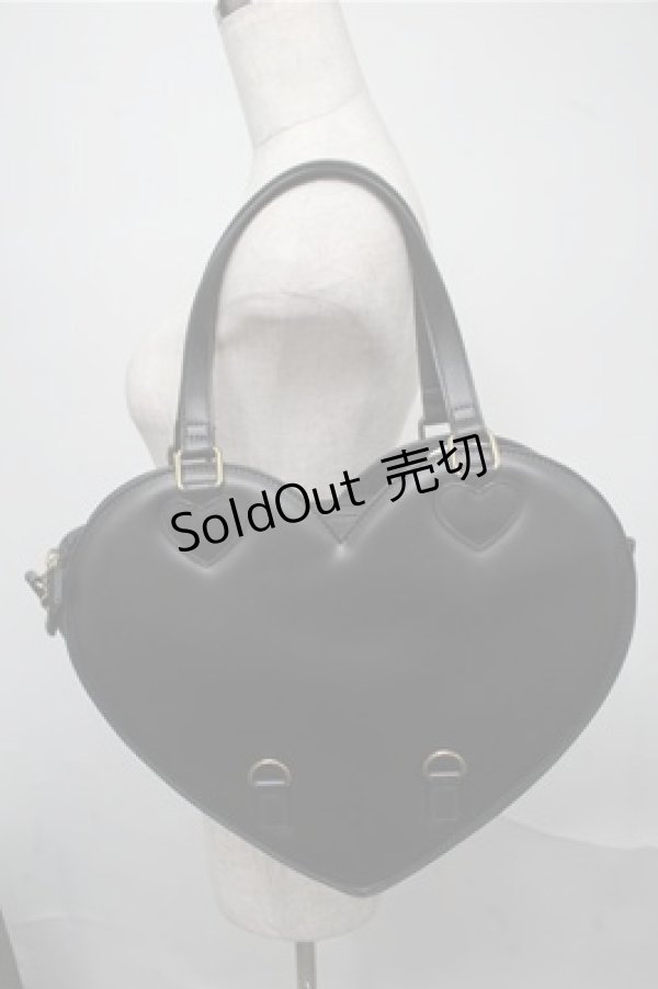 画像2: BABY,THE STARS SHINE BRIGHT / BABY 3wayハートBag  黒 S-25-07-14-019-BA-BG-AS-ZS (2)