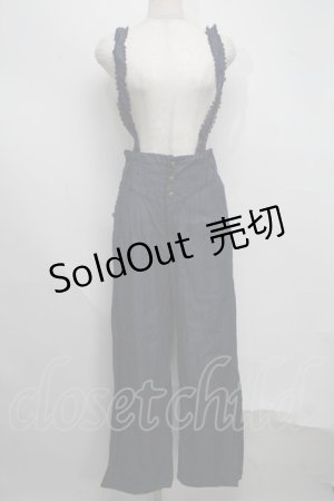画像: axes femme / サス付きパンツ  ブルー S-25-07-16-057-AX-PA-HR-ZS