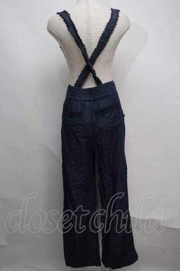 画像2: axes femme / サス付きパンツ  ブルー S-25-07-16-057-AX-PA-HR-ZS (2)